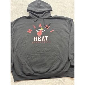 Miami Heat NBA Classic Hoodie Sweatshirt Men's XXL Black